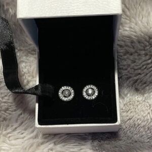 Pandora Sterling Silver Vintage Allure Stud Earrings